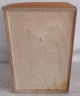 Portapane vintage a serranda in legno