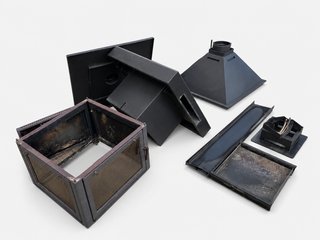 Chimenea Rocal 4 caras cristal - completa