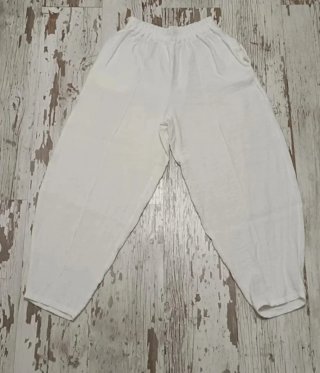 Pantalón bombacho blanco talla única