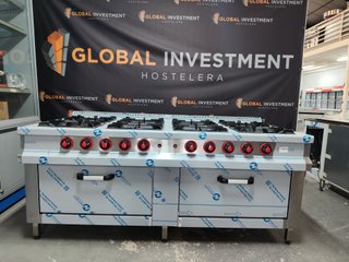 Cocina Industrial 8 Fuegos Global Investment Nuevo