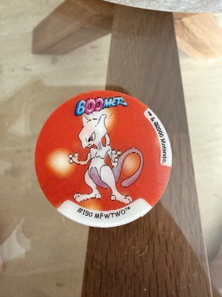 Tazos Boomer Pokémon Mewtwo y Lugia