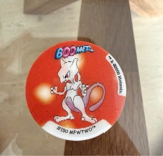 Tazos Boomer Pokémon Mewtwo y Lugia