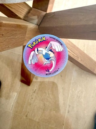 Tazos Boomer Pokémon Mewtwo y Lugia