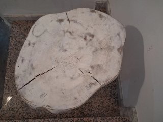 Mesa auxiliar rústica madera maciza