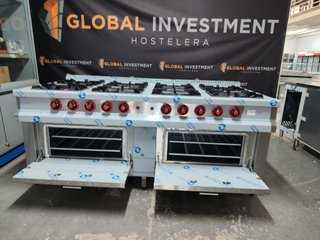 Cocina Industrial 8 Fuegos Acero Inoxidable