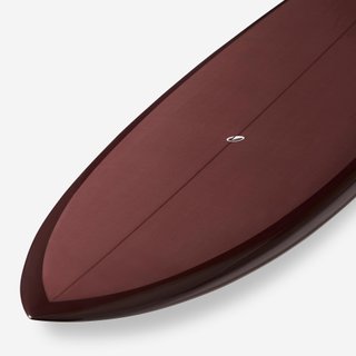 Tabla Surf Fish Burdeos 6'1 Cajetines Futures Sin Quillas