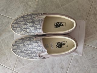 Scarpe Vans Slip-On Dior Monogram Beige/Grigio