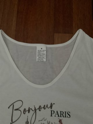 Camiseta Bonjour Paris Talla M