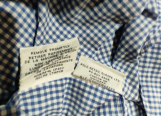 Camisa Ralph Lauren XL Cuadros azul y blanco