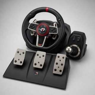 Volante Thrustmaster con Pedales y Palanca