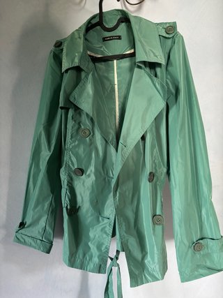 Trench verde donna Made in Italy