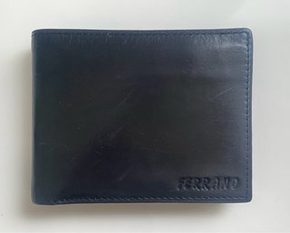 Cartera Ferrano Piel Hombre Negra