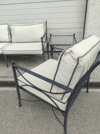 Conjunto de jardín forja