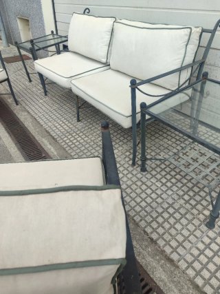 Conjunto de jardín forja
