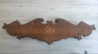 Perchero madera tallada antiguo