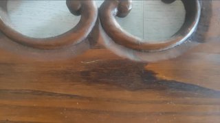 Perchero madera tallada antiguo