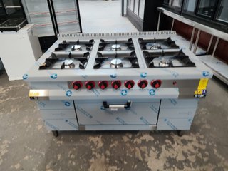 Cocina Industrial 6 Fuegos con Horno Nuevas