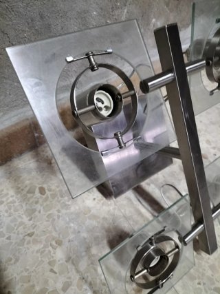 Lámpara de techo IKEA metal y cristal