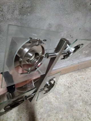 Lámpara de techo IKEA metal y cristal