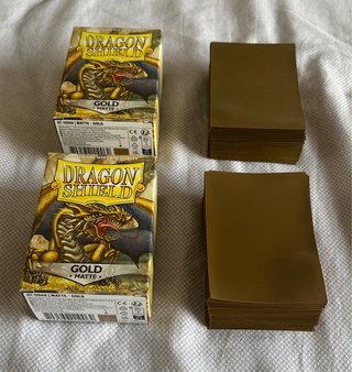 Cartas Magic - Fundas Dragon Shield Gold Matte