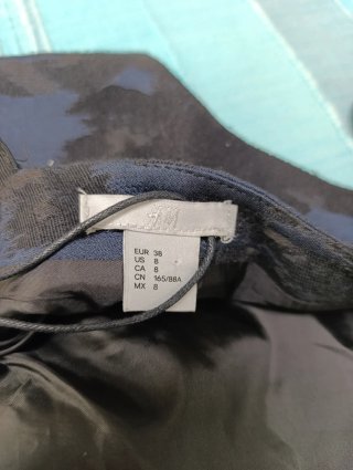Tubino nero e blu nuovo