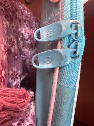 Funda portátil CD floral azul
