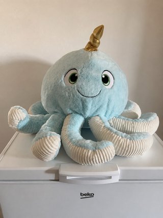 Peluche Gigante Pulpo Narval Azul