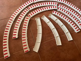 Bordes Curva Piano Scalextric 14 unidades