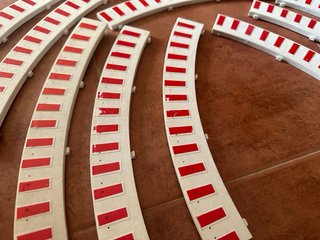 Bordes Curva Piano Scalextric 14 unidades