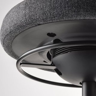 Taburete Elevable Ikea Gunnared Negro/Gris