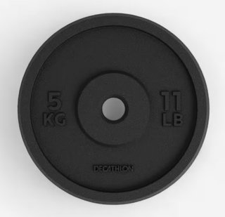 Disco de pesas 5 kg (11 lb) Decathlon