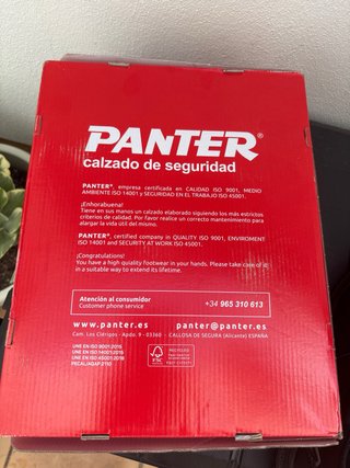 Calzado de Seguridad Panter Negro