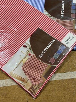 Set 4 Tovaglie Cotone Quadretti