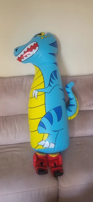 Saco Boxeo Inflable Dinosaurio Infantil