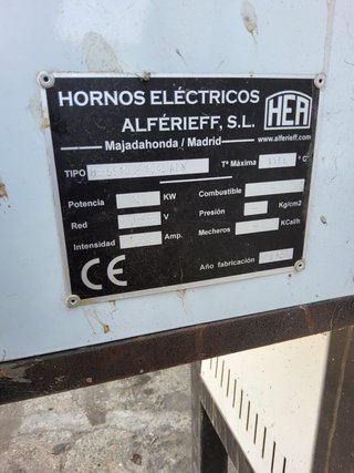 Horno eléctrico industrial Alferieff 18 kW 400V 1.