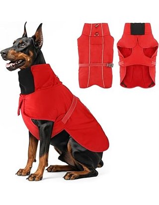 Abrigos impermeables Talla S - para perros - abrigo de perro de invierno con chaqueta reflectante y forro polar suave - abrigos