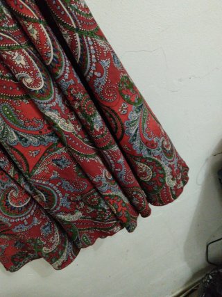 Falda-pantalon larga estampada