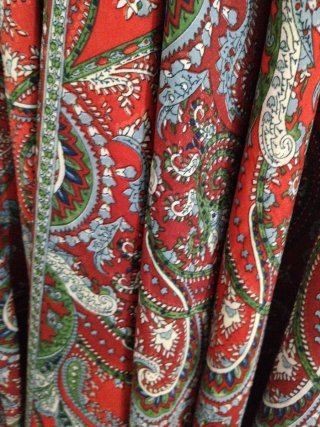 Falda-pantalon larga estampada