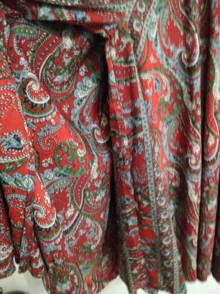 Falda-pantalon larga estampada
