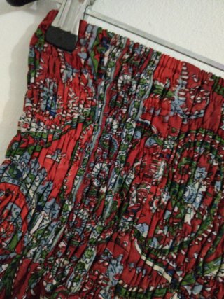 Falda-pantalon larga estampada