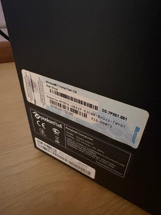 Torre ordenador Packard Bell