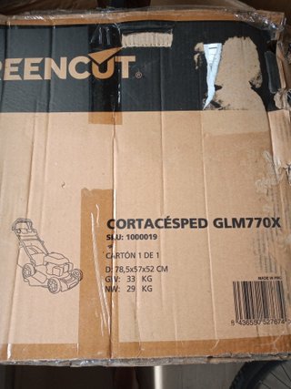 Cortacésped GREENCUT GLM770X Gasolina 150cc