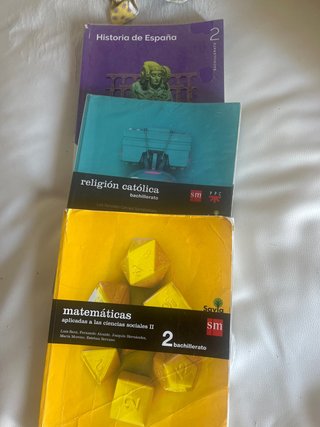 Pack tres libros texto 2 bachillerato
