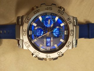 Reloj WECOOL Analógico-Digital Azul y Plateado