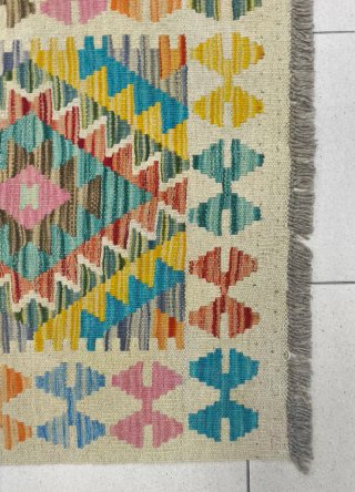 Tappeto Kilim Afgano 144x65 cm Lana