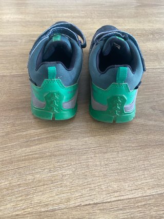 Zapatillas montaña niño Decathlon azul/verde