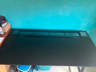 Escritorio Ikea Negro Madera y Metal