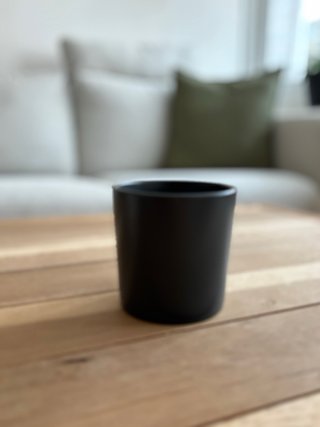 Taza IKEA Negra Mate
