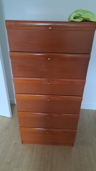 Cómoda 6 cajones madera