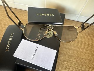 Gafas de sol Versace Doradas y Marrones